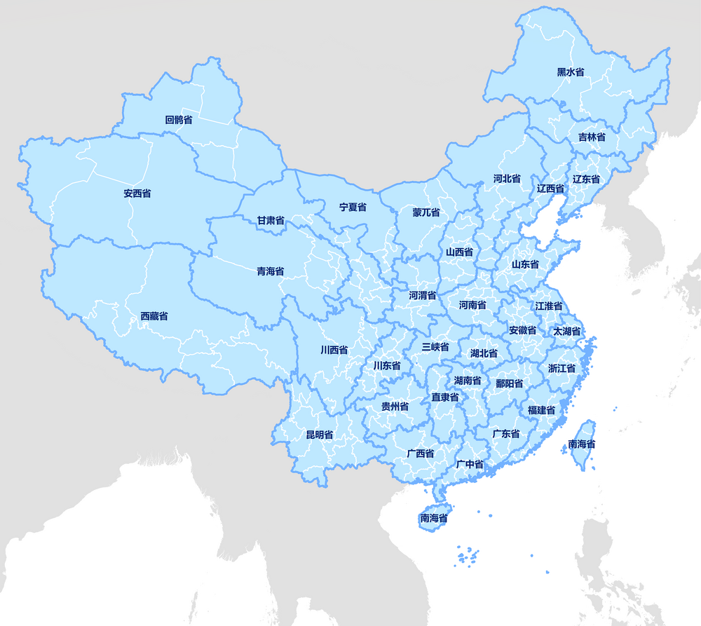 希顶世界线中国地图
